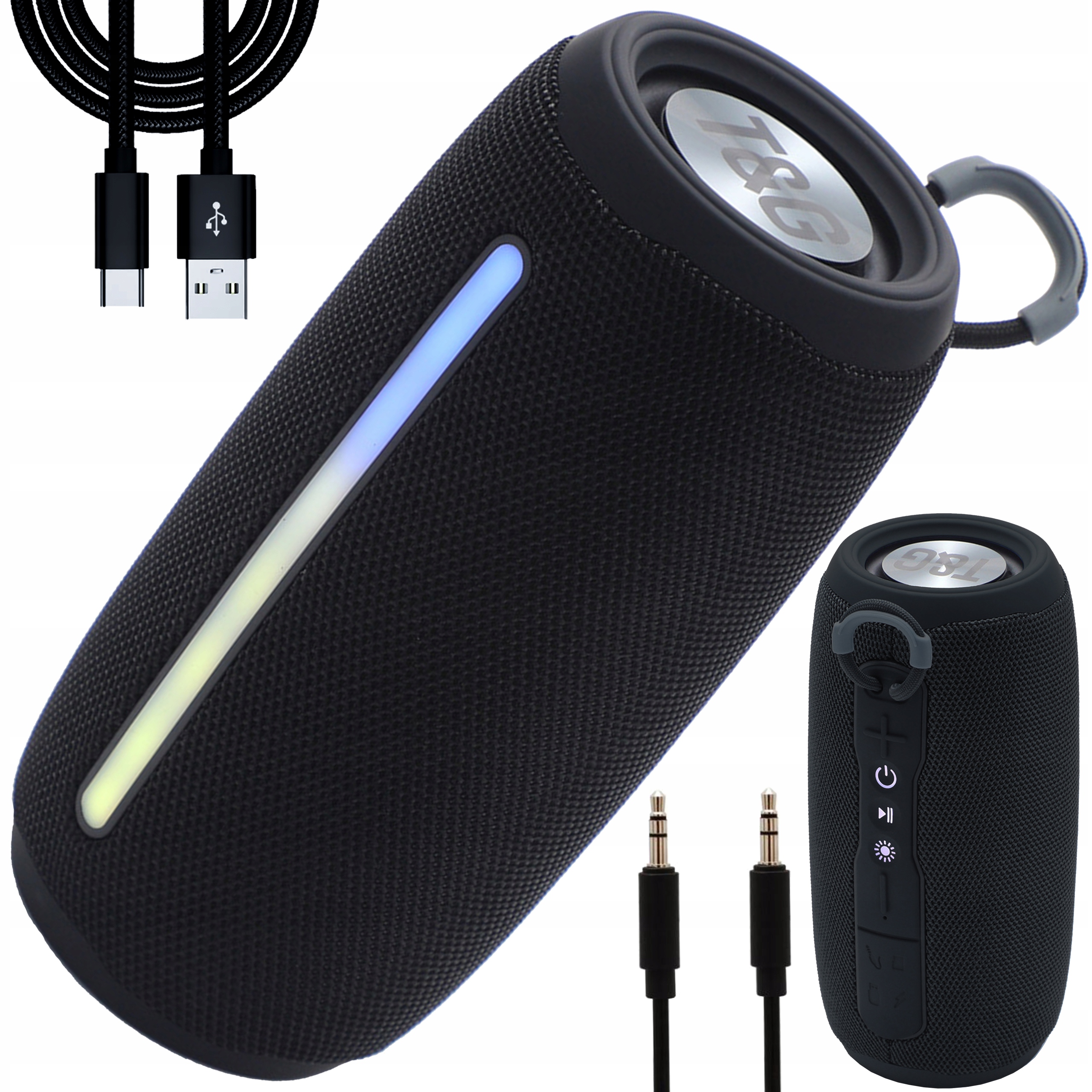 Prenosný reproduktor Nobitech TG-663-B čierny 16W